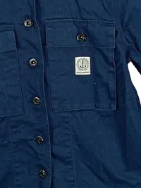 Deus Ex Machina Damen Arbeitsjacke Blau Baumwolle Gr. S/36 3
