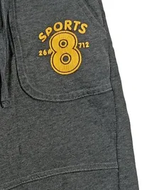 Bonprix Jungen Jogginghose Sports 8 Gr. 92 Grau Gelb Baumwolle 3