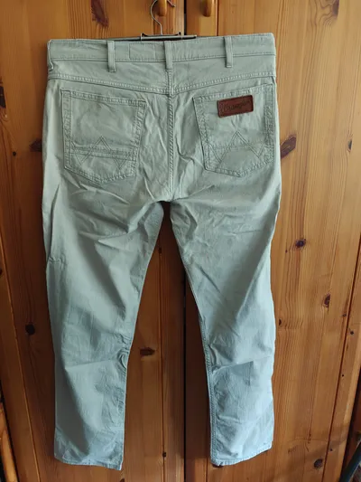 Wrangler Greensboro Herren Stoffhose Beige W34 L32 Baumwolle