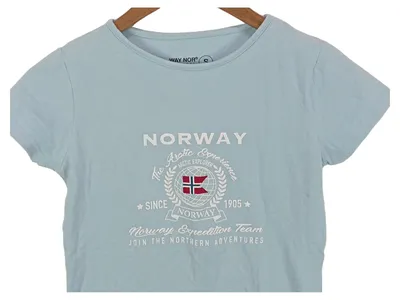 WAY NOR Damen Sport Shirt Norway Expedition Team Blau Gr. S
