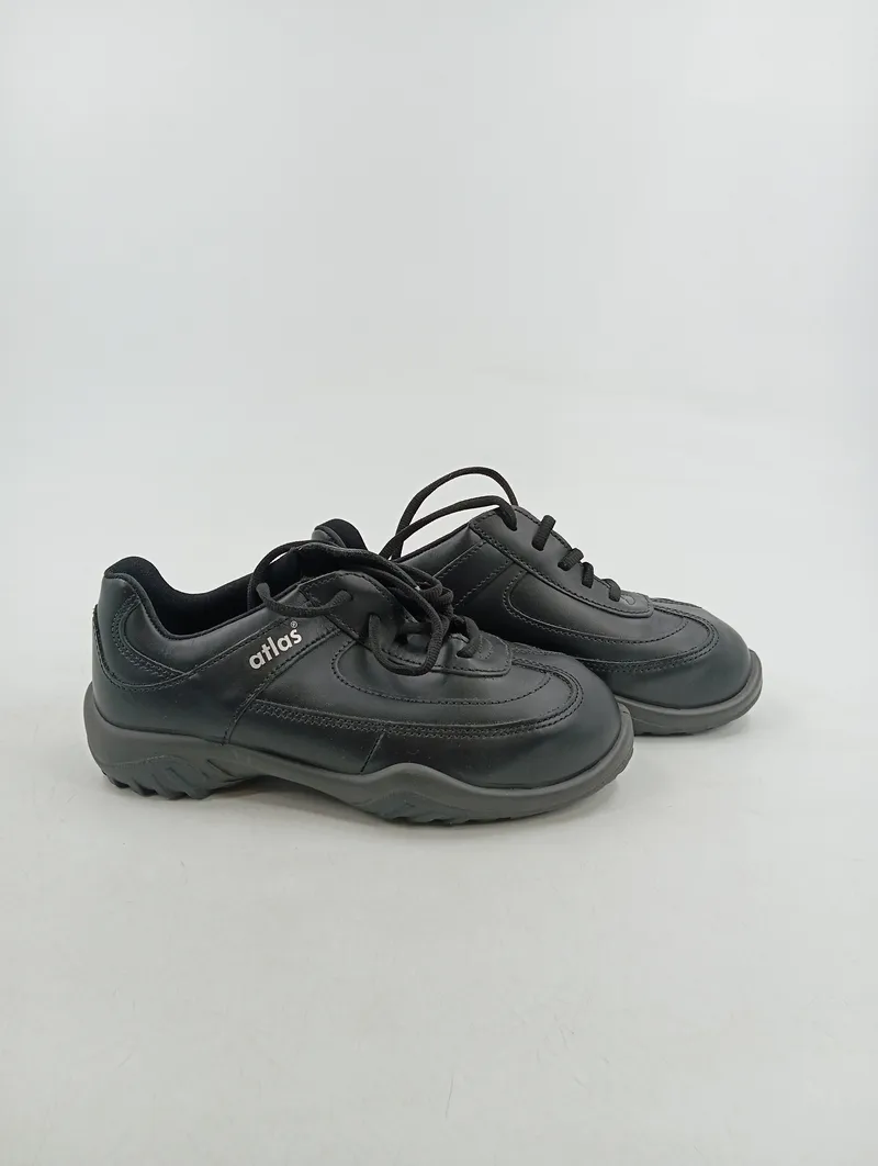 Atlas Damen Schnürschuhe Gr. 36 Schwarz Praktisch Arbeitsschuhe 2