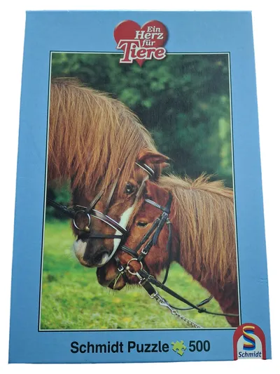 Schmidt Puzzle 500 Teile Ein Herz für Tiere Ponys Pferde Tiermotiv