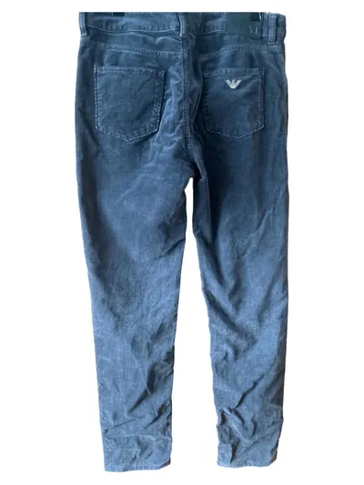 Armani Jeans Damen Cordhose Grau W30 38 Slim Fit Cord Hose Baumwolle