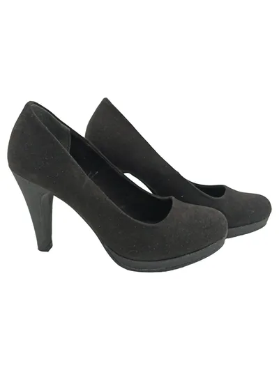 MARCO TOZZI Damen Pumps Wildleder Elegant Glitzer Schwarz Gr. 40
