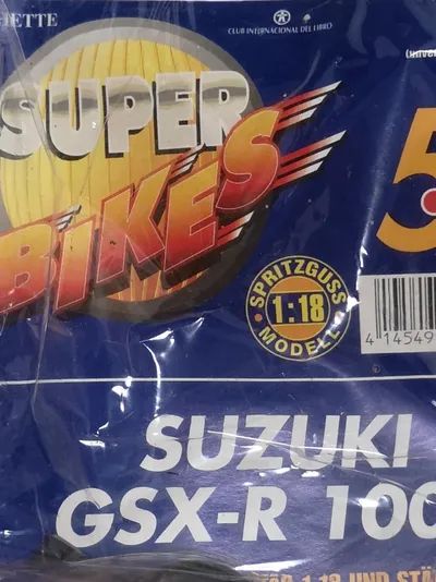 Hachette Suzuki GSX-R 1000 Modell Motorrad 1:18 Rot 15cm
