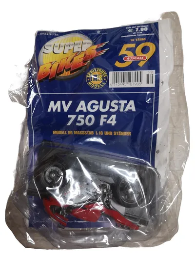 Hachette MV Agusta 750 F4 Modellfahrzeug Motorrad 1:18 Schwarz