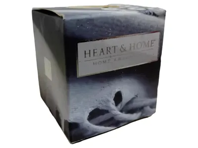 Heart & Home Cashmere Duftkerze Grau Wachs 5cm Höhe 4.5cm Breite