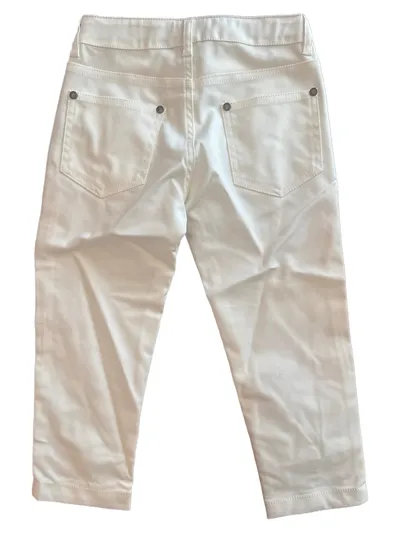Roberto Cavalli Cargohose Kinder Mädchen Weiß Gr. 104 Freizeit Hose