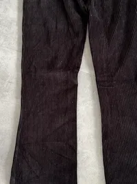 Cotton Club Damen Cordhose Schlaghose Gr. 36 Retro Schwarz 3