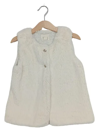 SFERA Kinder Fellweste Kunstfell Gr. 110-116 Weiß Casual