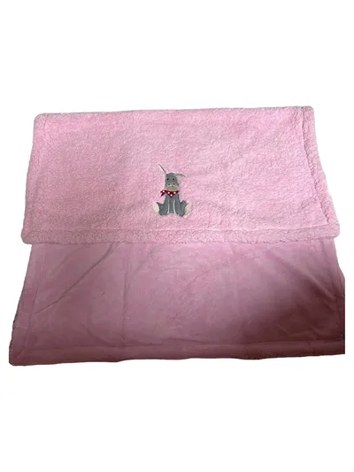 Fidibus Babydecke Hase Rosa Kuscheldecke 100x72 cm Polyester