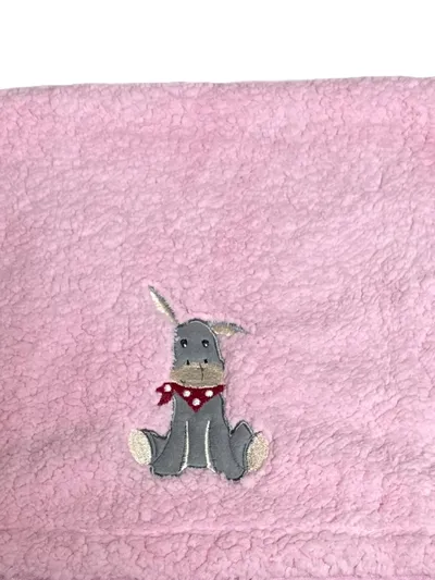 Fidibus Babydecke Hase Rosa Kuscheldecke 100x72 cm Polyester
