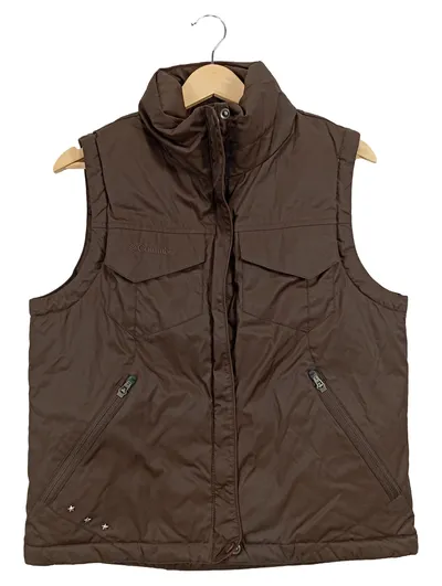 Columbia Damen Steppweste Braun Gr. M Outdoor Weste