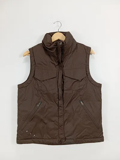 Columbia Damen Steppweste Braun Gr. M Outdoor Weste