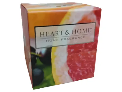Heart & Home Pink Grapefruit & Cassis Duftkerze Wachs Mehrfarbig 5cm