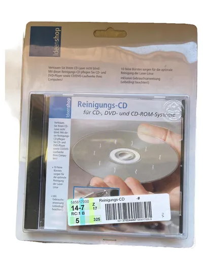 Reinigungs-CD CD DVD CD-ROM Laufwerke Laser Linsen Reiniger 10 Bürsten