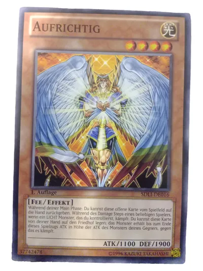 Konami Yu-Gi-Oh! Sammelkarte Aufrichtig SDLI-DE016 Engel Blau 1. Auflage