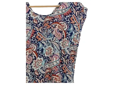 VERO MODA Damen Bluse Paisley Muster Gr. M Mehrfarbig Viskose