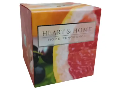 Heart & Home Pink Grapefruit & Cassis Duftkerze Wachs Mehrfarbig 5cm