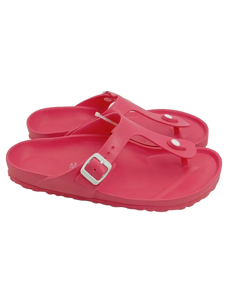 Birkenstock Zehentrenner Sandalen Damen Gr. 43 Pink Casual 2