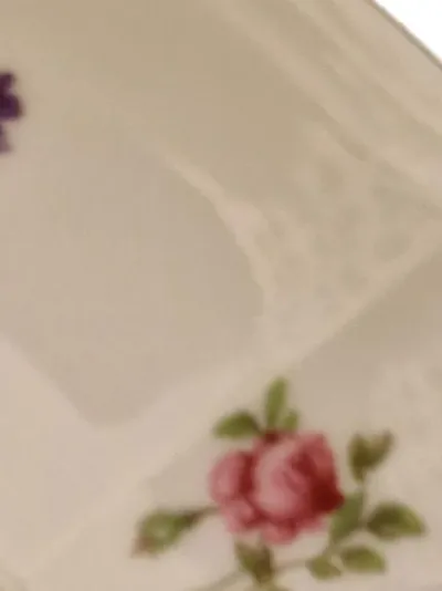 FÜRSTENBERG Platzteller Porzellan Klassisch Weiß Blumenmuster Festlich