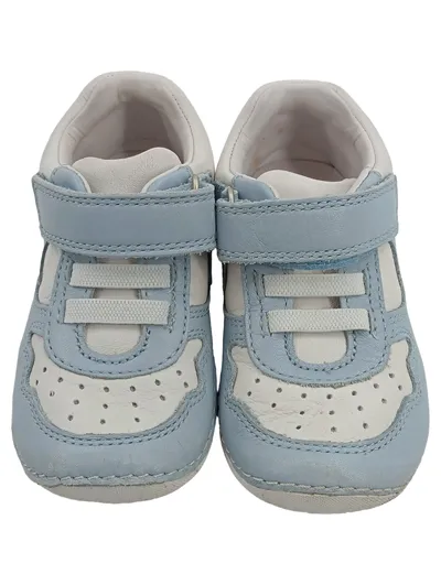 Elefanten Lauflernschuhe Babyschuhe Sneaker Gr. 22 Hellblau Weiß Leder