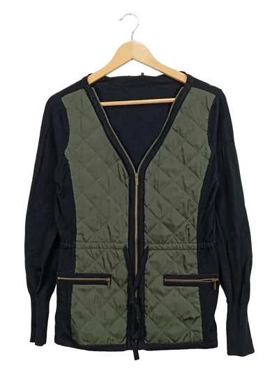 Morgan Damen Steppjacke Schwarz Gr. 38/M Casual mit Reißverschluss