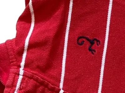 Palomino Kinder Poloshirt Gr. 110 Rot Gestreift Kurzarm Baumwolle Casual