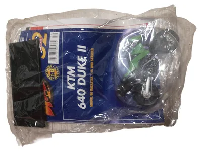 Hachette 640 Duke II Modellmotorrad 1:18 Sammler Schwarz 10cm