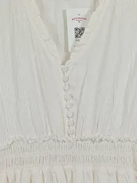 APRICOT Sommerkleid Damen XF Beige Rüschen Midikleid 3/4 Arm 2