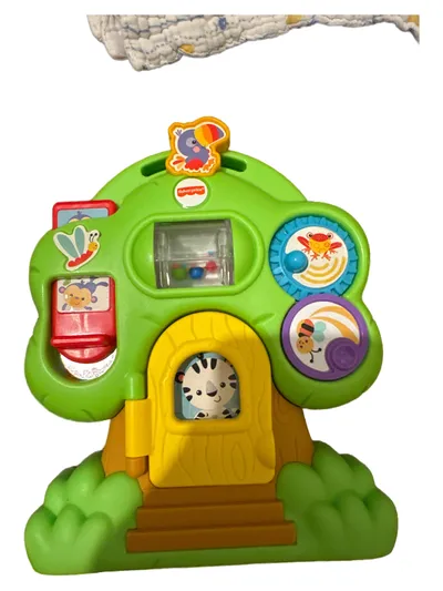 Fisher-Price Tierhaus Schaukeltier Baby Kleinkind Motorik Mehrfarbig