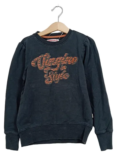 Vingino Mädchen Pullover Gr. 128 Schwarz Casual Langarm
