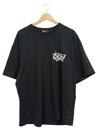 VICINITY Herren T-Shirt Schwarz M Streetwear Baumwolle