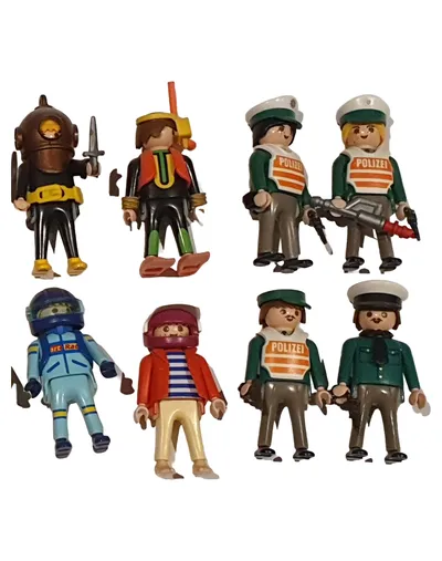 Playmobil Spielfiguren-Set Taucher Polizisten Rennfahrer Mehrfarbig Kinder