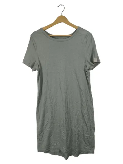EIGHT2NINE T-Shirt Kleid Damen Gr. 38/M Grün Freizeitkleid Baumwolle Casual