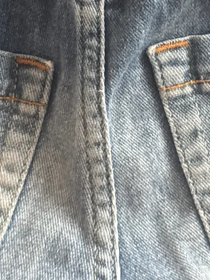 DONDUP Jeans-Shorts Mädchen Gr. 98 Blau Casual Sommer mit bunten Knöpfen 5