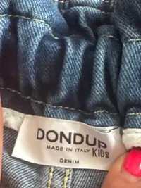 DONDUP Jeans-Shorts Mädchen Gr. 98 Blau Casual Sommer mit bunten Knöpfen 7