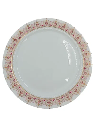 Eschenbach Bavaria Porzellan Essteller Weiß Florales Muster 20 cm