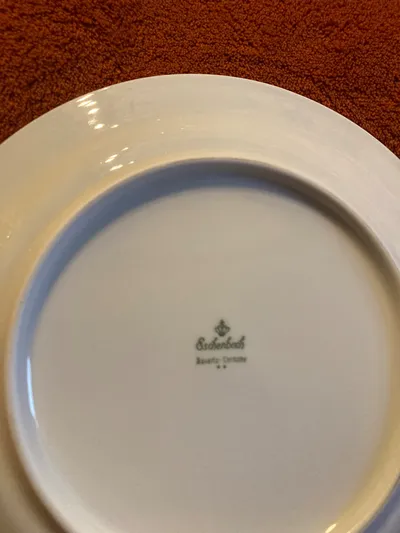 Eschenbach Bavaria Porzellan Essteller Weiß Florales Muster 20 cm