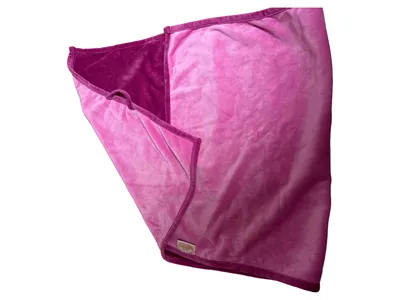 OEKO-TEX Kuscheldecke Wohndecke Pink 97x50 cm Polyester Weich