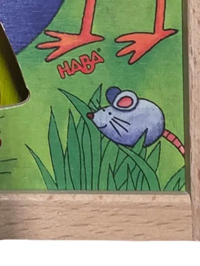 HABA Holz Steckspiel Bauernhof Tiere Mehrfarbig Motorikspielzeug ab 12 Monate