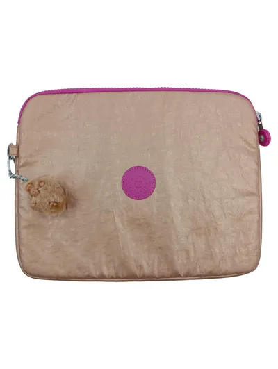 Kipling Laptoptasche Pouch Rose Gold Damen Laptop Hülle 27x21cm