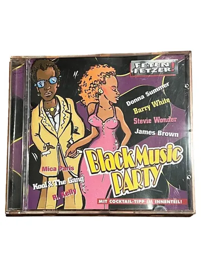 Black Music Party CD R&B Soul Funk Hits Donna Summer Stevie Wonder James Brown