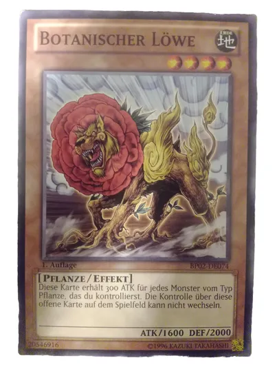 Konami Yu-Gi-Oh! Sammelkarte Botanischer Löwe BP02-DE074 TCG Karte