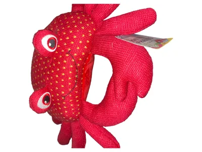 KNITTY FRIENDS Krebs Plüschtier Rot Kuscheltier Baby Stofftier