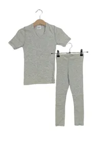 Alive Kinder Funktionsunterwäsche Set Shirt Hose Gr. 104 Grau 1