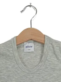 Alive Kinder Funktionsunterwäsche Set Shirt Hose Gr. 104 Grau 4