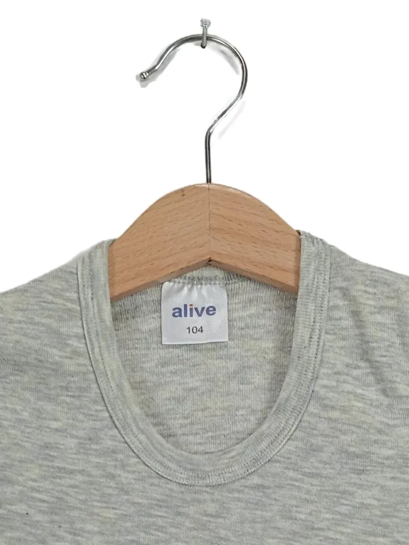 Alive Kinder Funktionsunterwäsche Set Shirt Hose Gr. 104 Grau 4