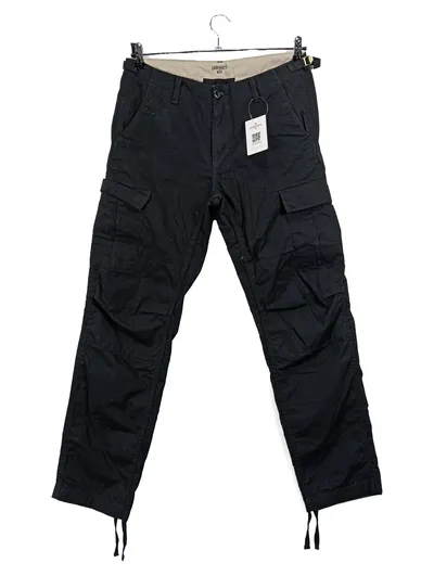 Carhartt WIP Herren Cargohose Schwarz Gr. 31x32 Praktisch Baumwolle