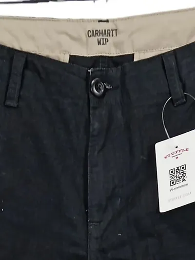 Carhartt WIP Herren Cargohose Schwarz Gr. 31x32 Praktisch Baumwolle